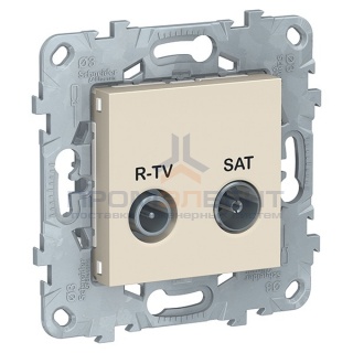 Розетка R-TV/SAT одиночная SE Unica NEW, бежевый