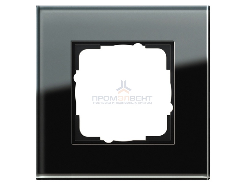 Рамка 1-ая Gira Esprit Черное стекло