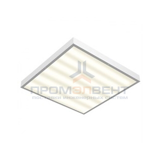Светодиодный светильник "ВАРТОН" офисный накладной 595*595*50 мм 54 ВТ 4000К с функцией аварийного освещения класс защиты IP40
