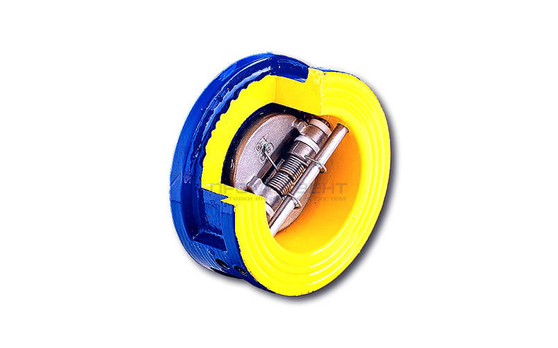 Клапан обратный дисковый Zetkama 407 A - Ду350 (ф/ф, PN10 Tmax 100°C, исполнение №56)