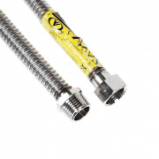 Подводка для газа гибкая сильфонная AYVAZ (Гайка/Штуцер) - 1/2" (длина 400 мм)