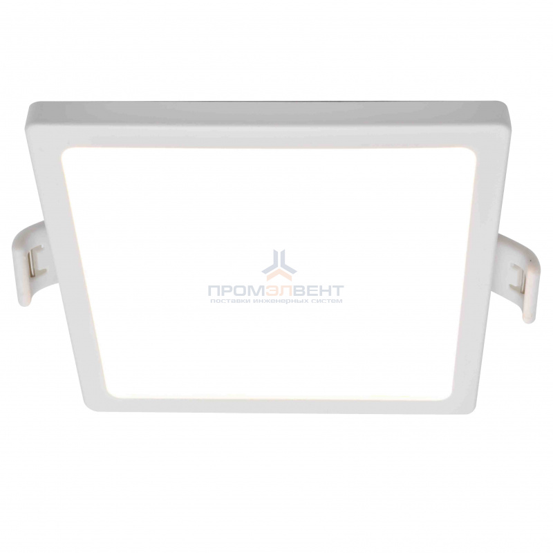 06-28 Светодиодная панель встраиваемая квадр. 220В, 12Вт, CRI:80Ra, 960Лм, 120*85 мм,  алюминиевый корпус, встроенный изолированный драйвер, 4500К