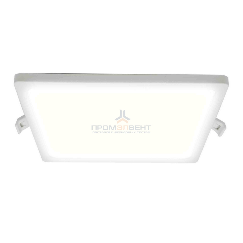 06-29 Светодиодная панель встраиваемая квадр. 220В, 15Вт, CRI:80Ra, 1200Лм, 145*129 мм,  алюминиевый корпус, встроенный изолированный драйвер, 2700К