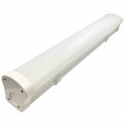 14-29 Светильник линейный, светодиодный, белый, поликарбонат, 48Вт, IP65, 5260Лм, 6000К, 170-260В/50Гц, УХЛ1, 1125х76х76мм.