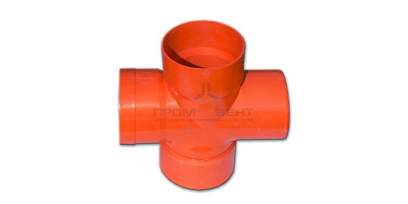 Крестообразное соединение для двустенных труб,90°, полипропилен, д.140 мм DKC