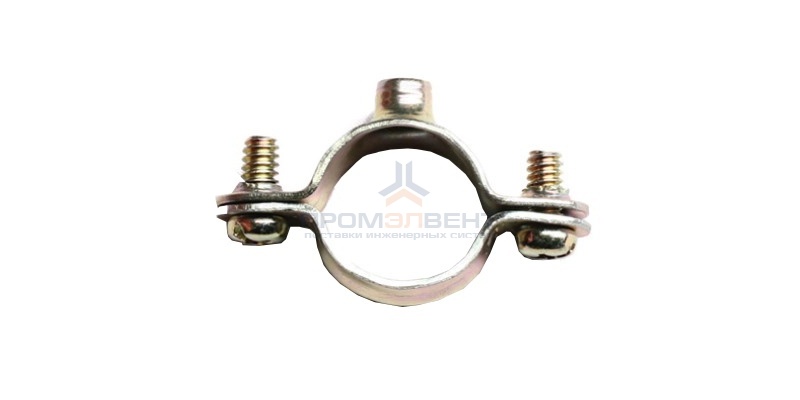 Хомут стальной с внутренней резьбой М6, д.32мм