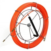 Протяжка кабельная из плетеного полиэстера Fortisflex PET d4,7mm L30m оранжевый на метал. катушке