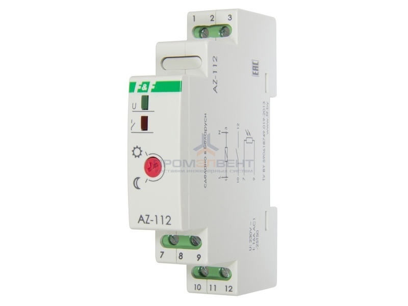 Фотореле AZ-112 16А, выносной фотодатчик