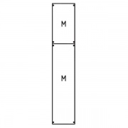 Панель с монтажной платой 1ряд/8 реек